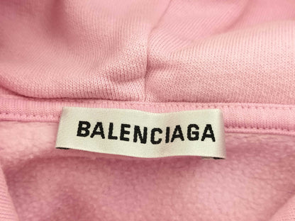 BALENCIAGA Logo Print Hoodie Top