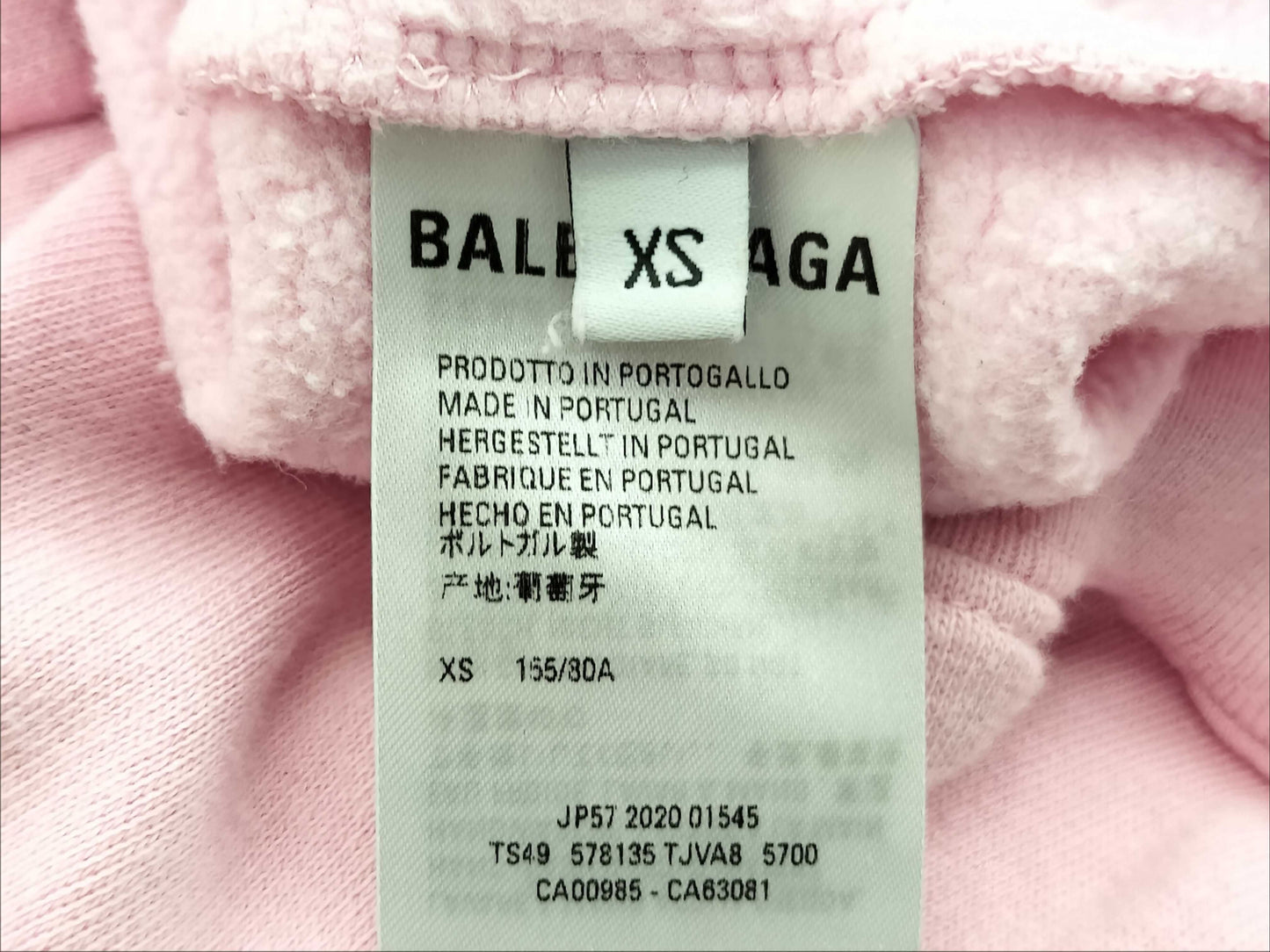 BALENCIAGA Logo Print Hoodie Top
