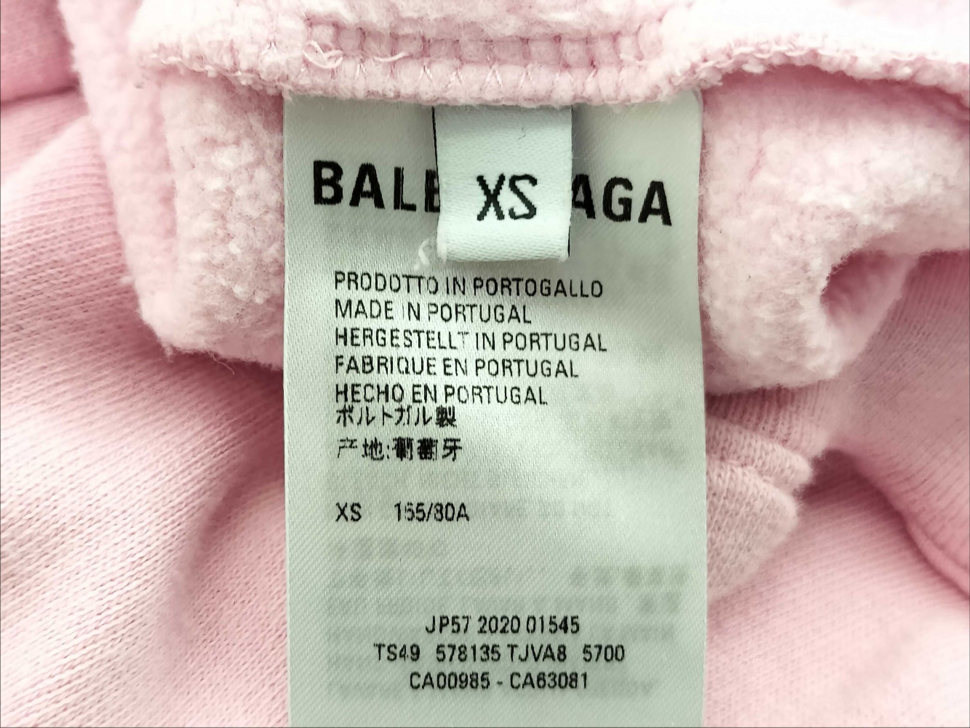 BALENCIAGA Logo Print Hoodie Top