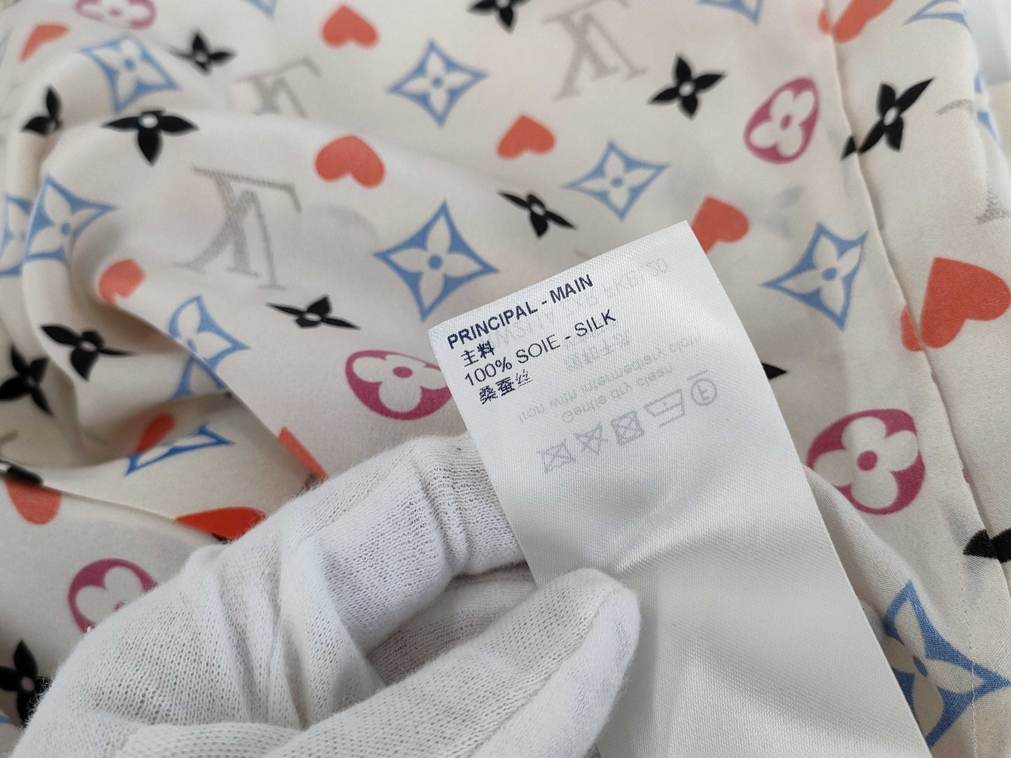 LOUIS VUITTON Game On Ruffle Bowtie Blouse, Size 34, Tops