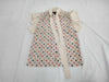 LOUIS VUITTON Game On Ruffle Bowtie Blouse, Size 34, Tops