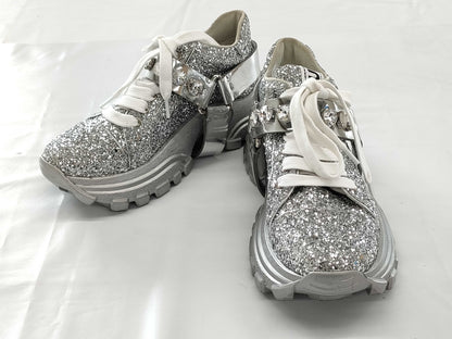 Miu Miu Miu Miu Miu Miu Beaded Glitter Sneakers Size 36