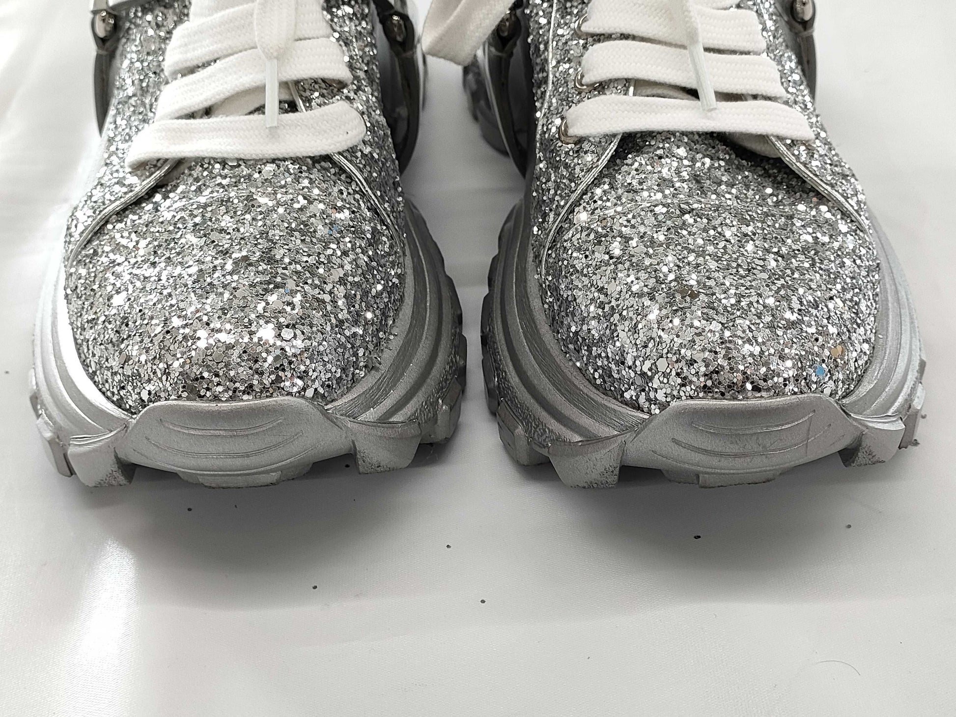 Miu Miu Miu Miu Miu Miu Beaded Glitter Sneakers Size 36