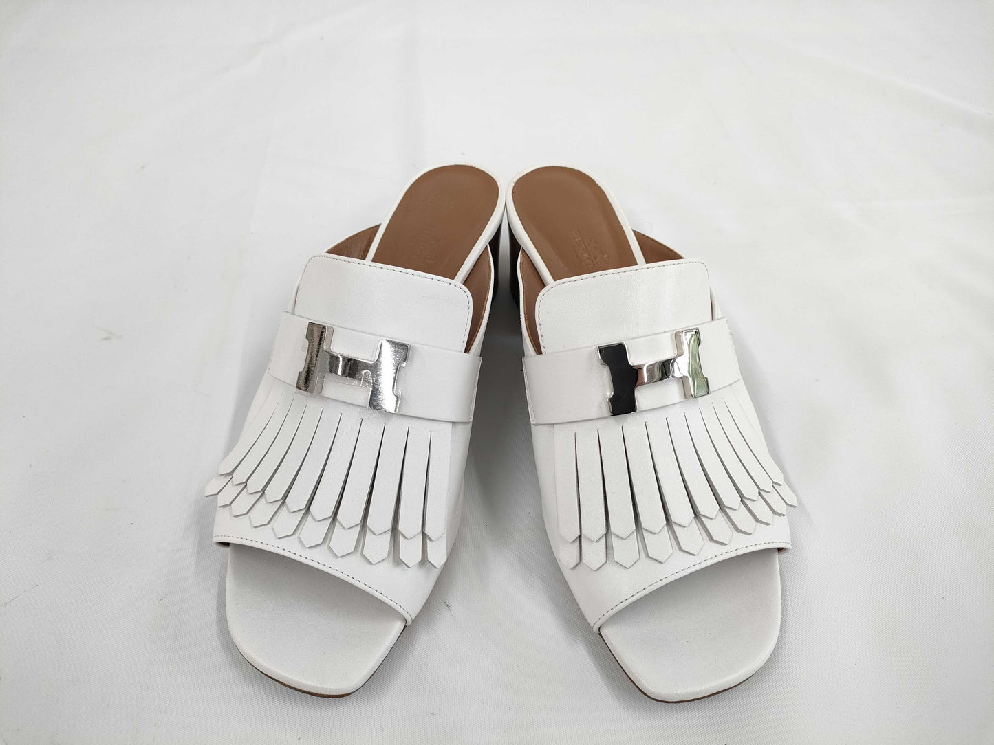 HERMES Alma Sandals, Size 38 1/2