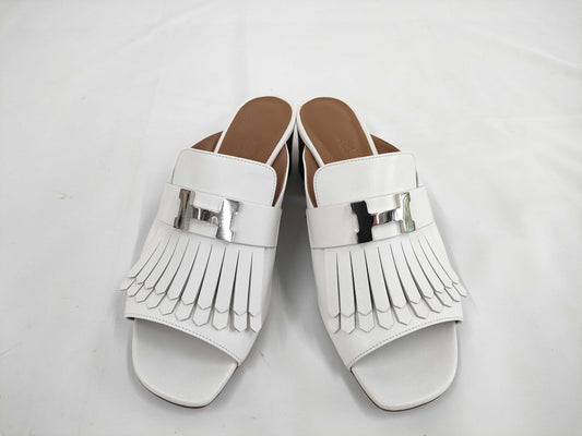 HERMES Alma Sandals, Size 38 1/2