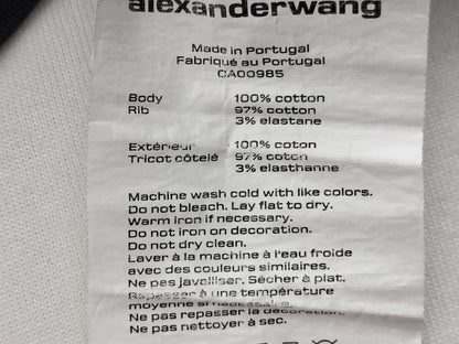 ALEXANDER WANG Logo Long Sleeve T-Shirt Tops