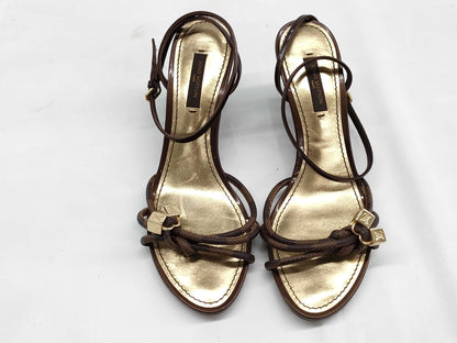 LOUIS VUITTON LOUIS VUITTON Louis Vuitton Damier Wedge Sole Sandals Size 36