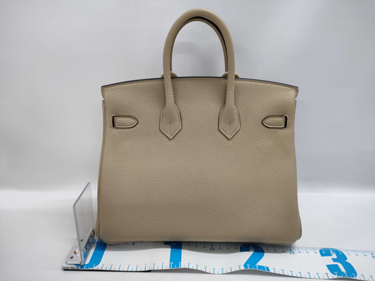 HERMES Birkin 25 Trench Togo Silver Hardware K Stamp Handbag