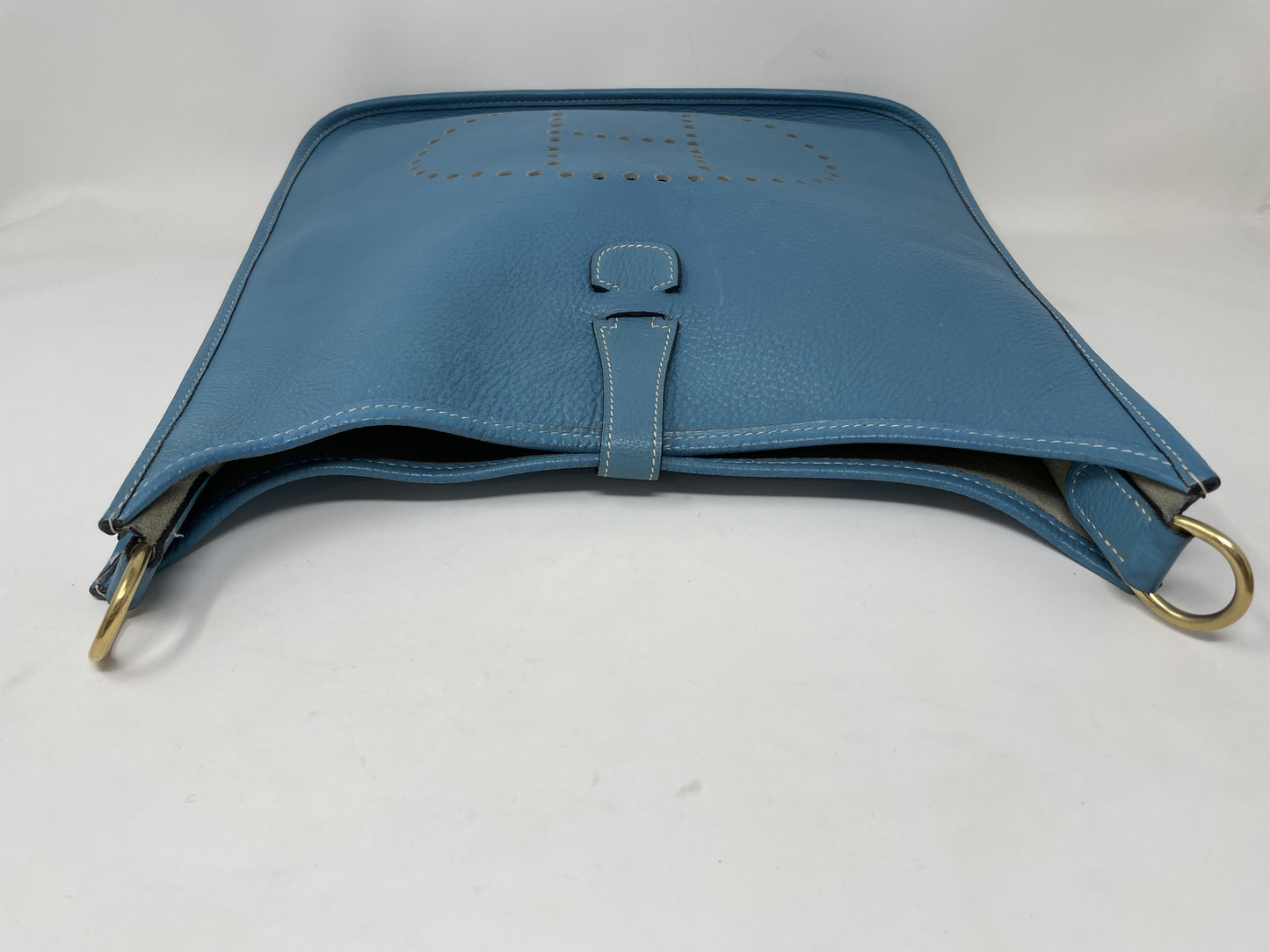 HERMES HERMES Shoulder Bag Evelyn PM Blue Jean Shoulder Bag