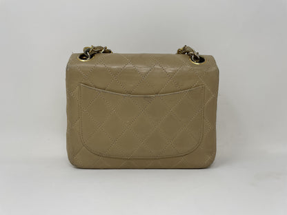 CHANEL CHANEL Mini Matelasse Shoulder Bag Beige Shoulder Bag