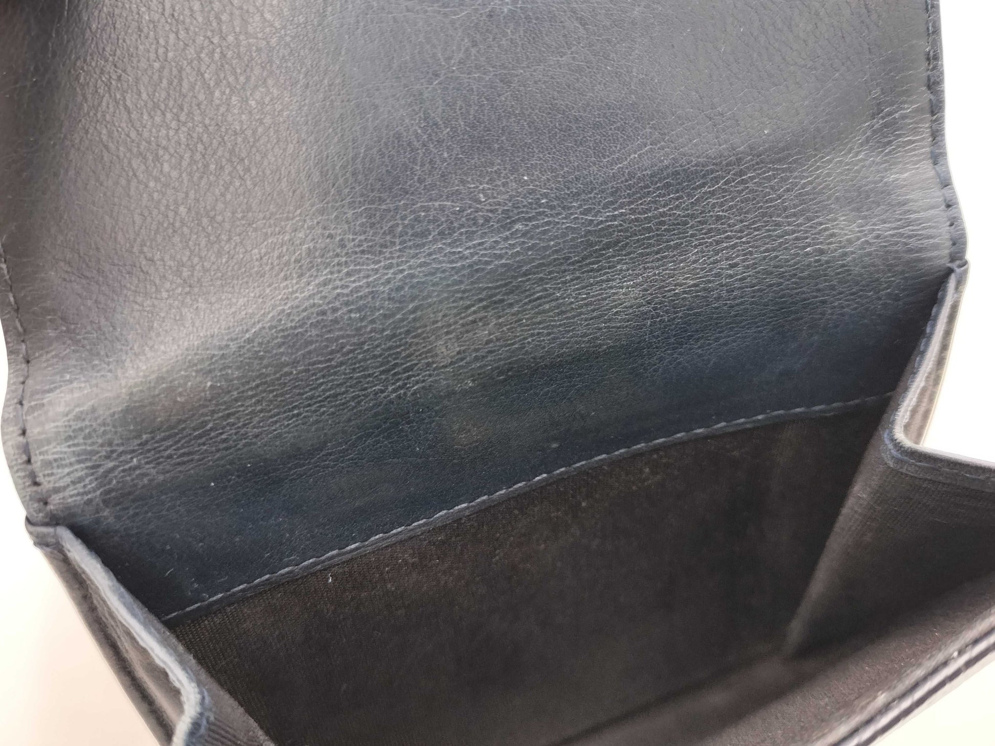 CHANEL Caviar Skin Deca Coco Double Hook Bifold Wallet