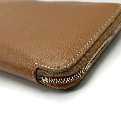 HERMES Azap Long Silk-in Round Zipper Long Wallet Engraved □O Wallet