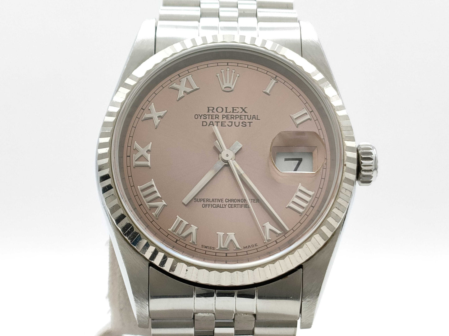 ROLEX Datejust 16234 A155126 Pink Dial Boys' Watch