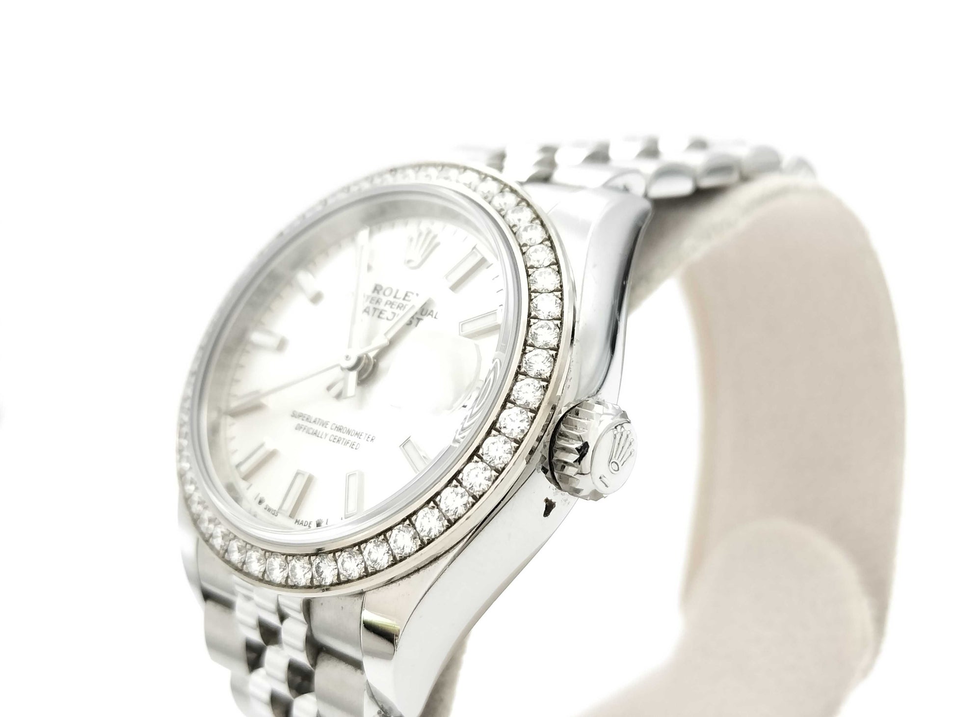 ROLEX Datejust 279384RBR 7895J680 Silver Dial Women's Watch