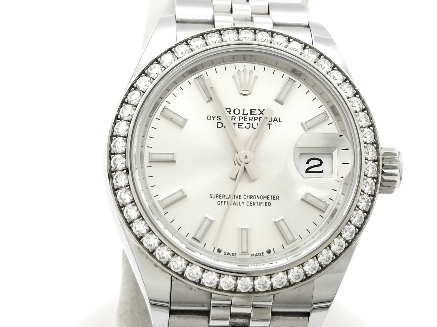 ROLEX Datejust 279384RBR 7895J680 Silver Dial Women's Watch