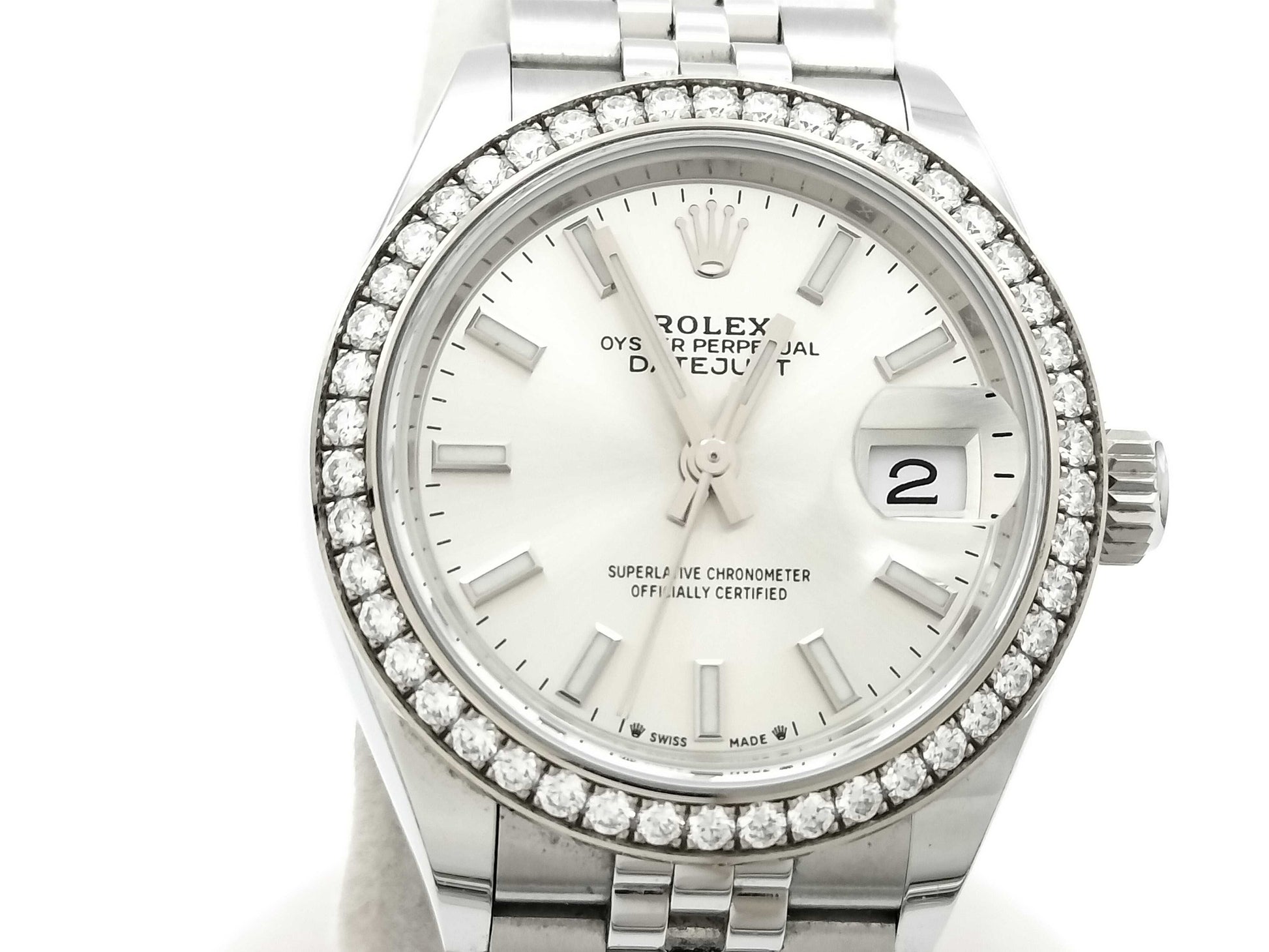 ROLEX Datejust 279384RBR 7895J680 Silver Dial Women's Watch