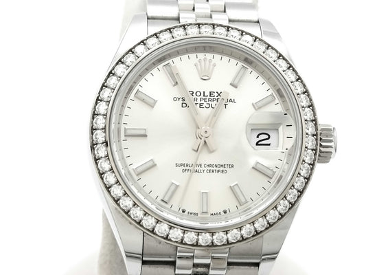 ROLEX Datejust 279384RBR 7895J680 Silver Dial Women's Watch