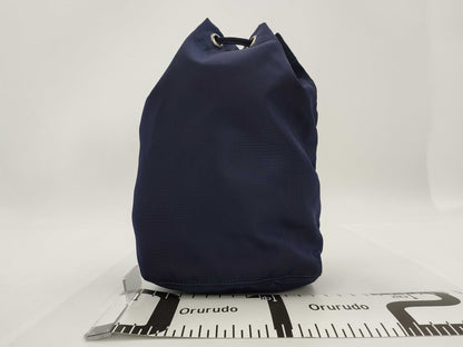 PRADA Drawstring Nylon Pouch Navy