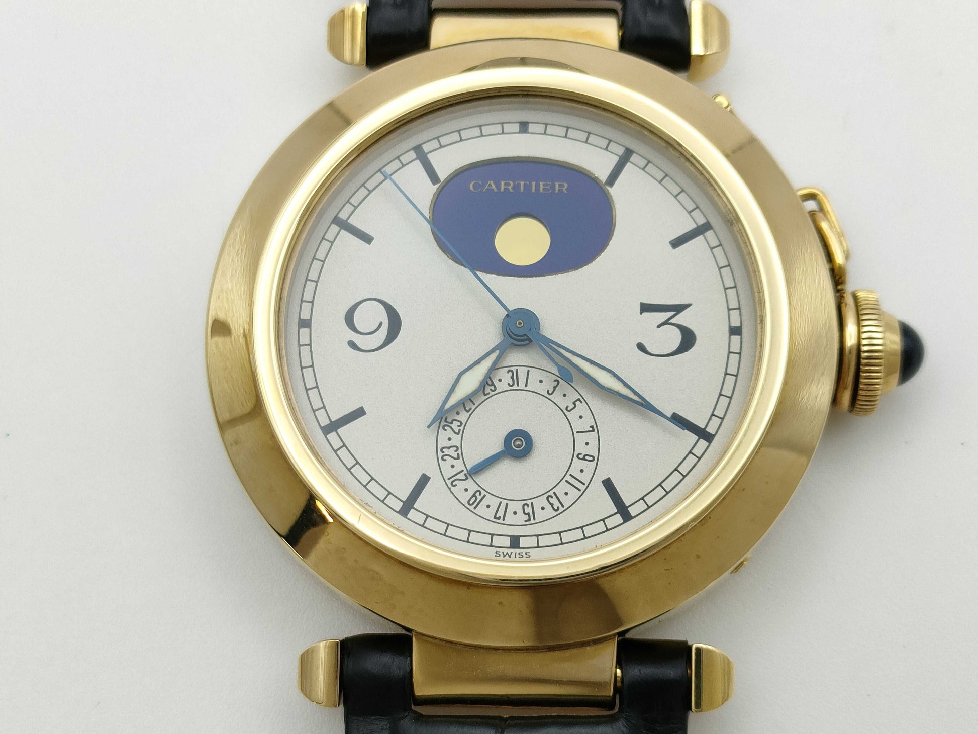 Cartier Pasha Moonphase W3000151 30001 T100089 Automatic 18K Gold Men's Watch
