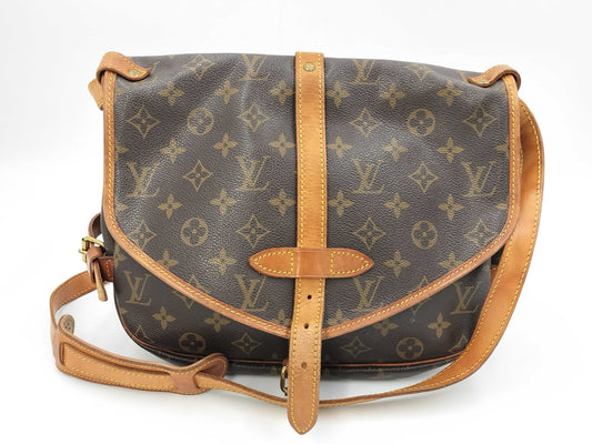 LOUIS VUITTON Monogram Saumur 30 Shoulder Bag M42256/VI0952
