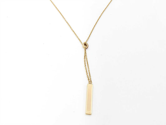 GUCCI Plated Pink Sapphire Necklace in YG 750, 5.0g 
