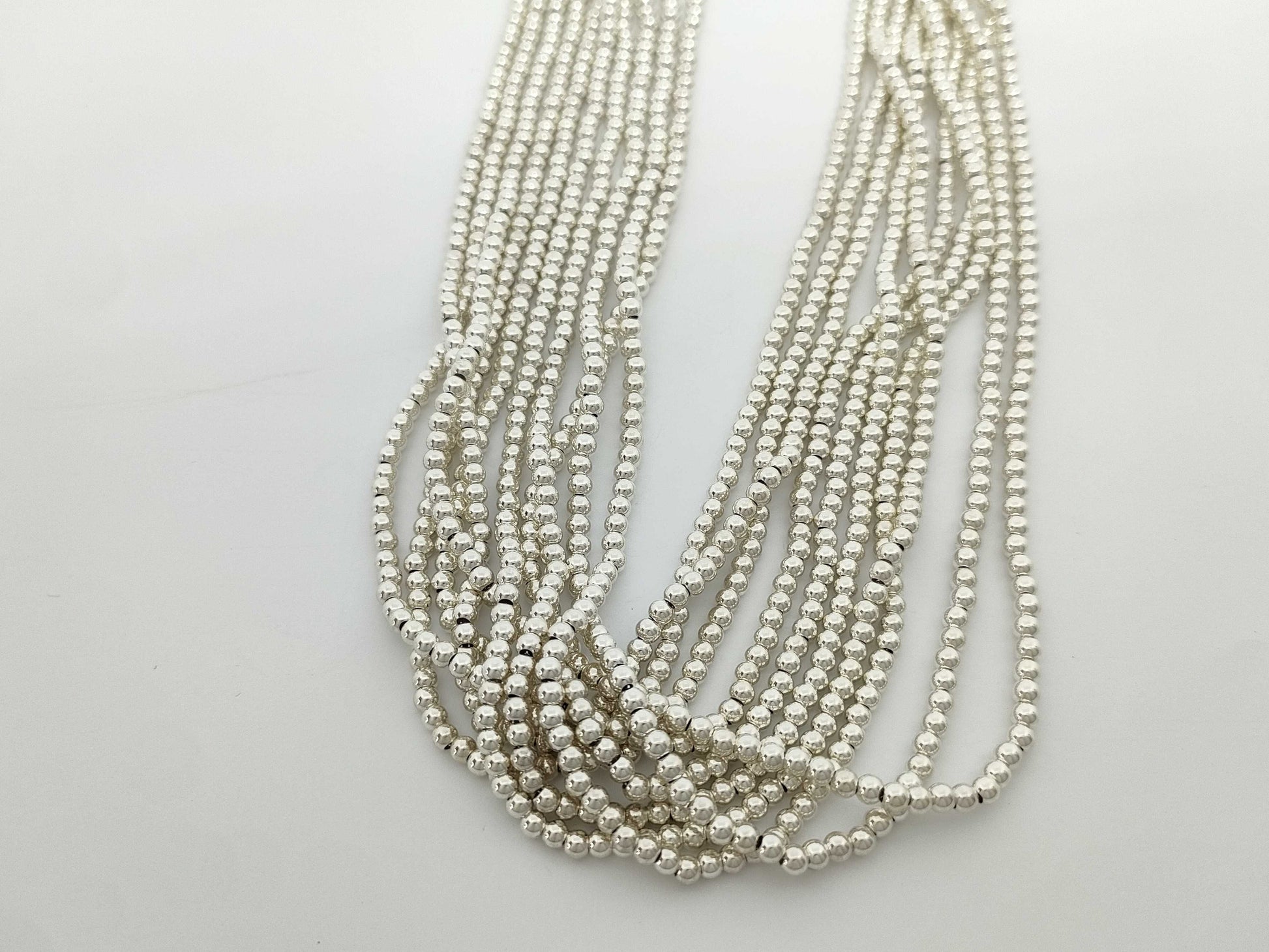 Tiffany & Co. Tiffany & Co. 10-Strand Tiffany Ball Necklace, SV925, 75.8g