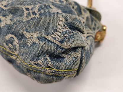 LOUIS VUITTON Monogram Denim Mini Pretty Bag M95050/CA0046