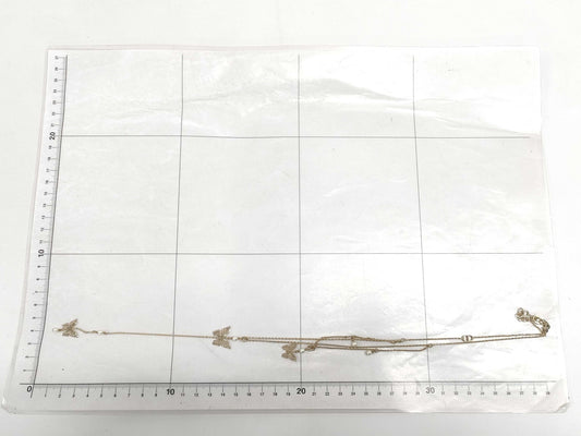 Dior Christian Dior Butterfly Motif GP Faux Pearl Necklace