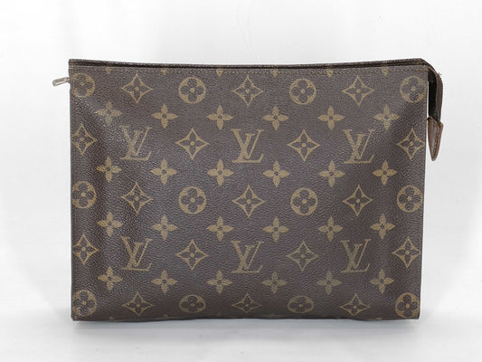 LOUIS VUITTON Monogram Monogram Pochette Toilette M47542 Pouch