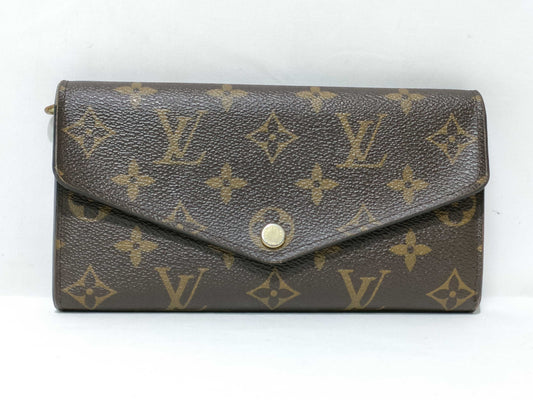 LOUIS VUITTON Monogram LOUIS VUITTON Portefeuille Sarah Monogram Long Wallet