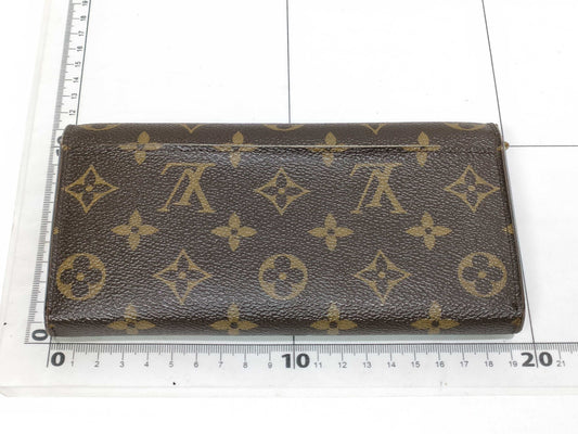 LOUIS VUITTON Monogram LOUIS VUITTON Portefeuille Sarah Monogram Long Wallet