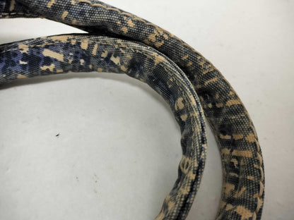 PRADA Prada Canapa Denim Handbag with Triangle Logo and All-Over Print