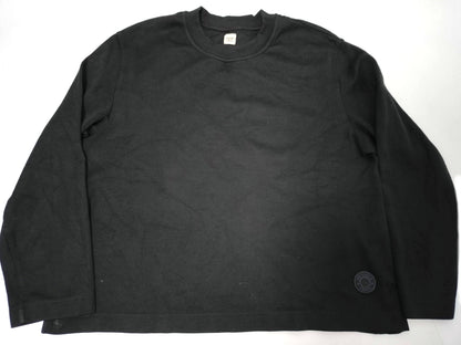 HERMES Serie Long T-Shirt with Patch, Black, Size 34, Tops