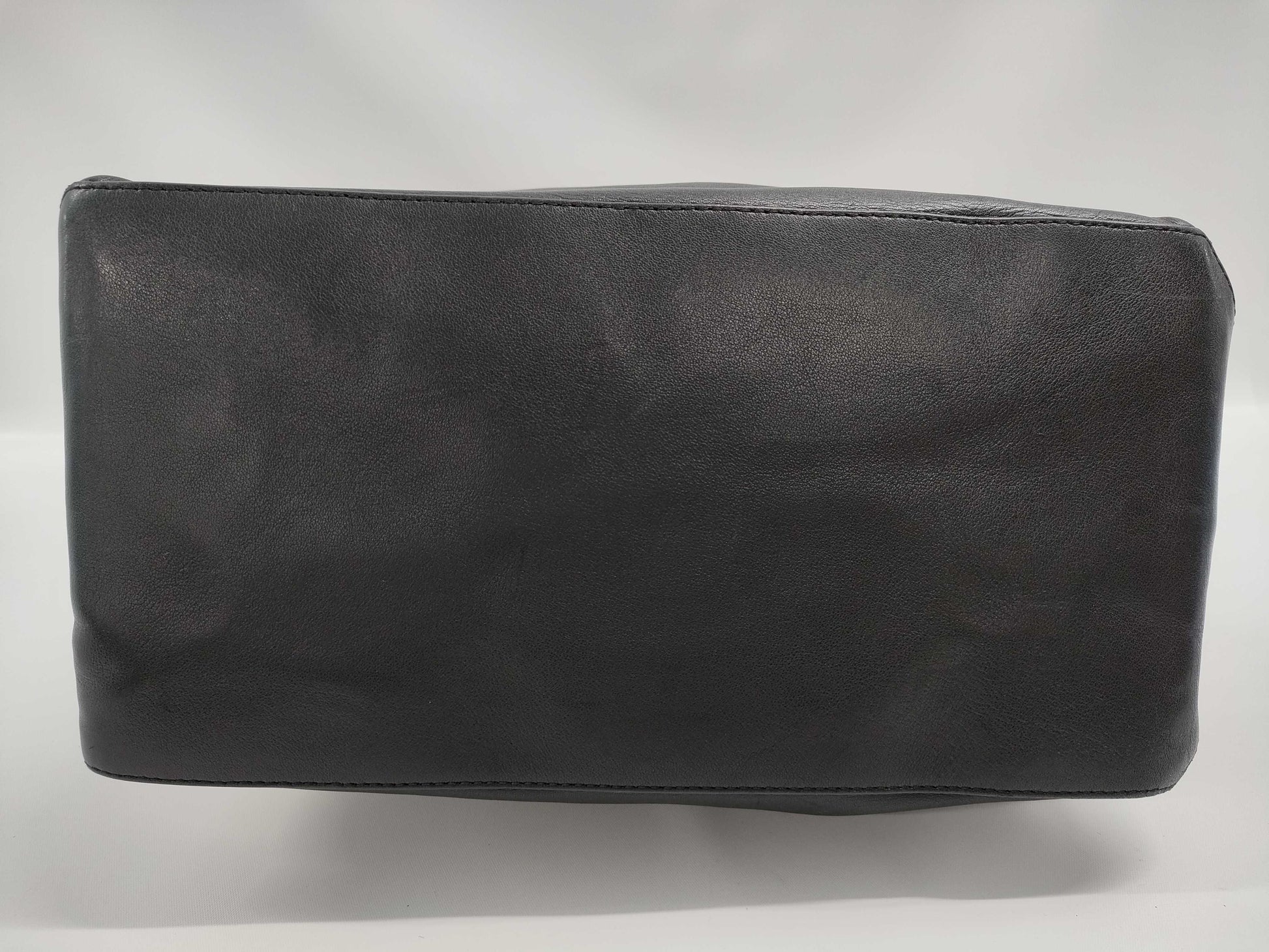 CHANEL Leather Tote Bag Black 12 Series