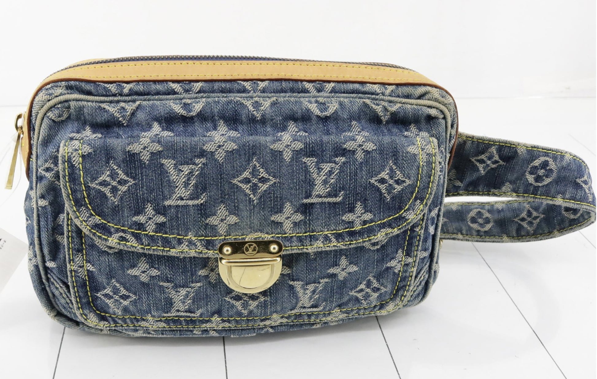 LOUIS VUITTON Mono Denim Bum Bag M95347 SR1027 Waist Bag
