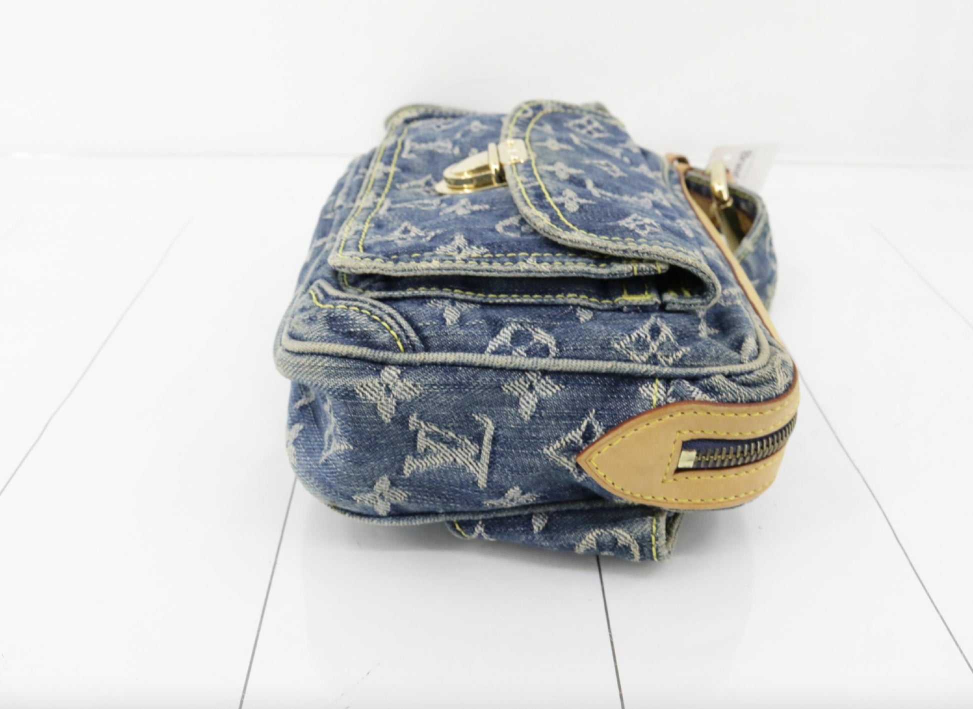 LOUIS VUITTON Mono Denim Bum Bag M95347 SR1027 Waist Bag