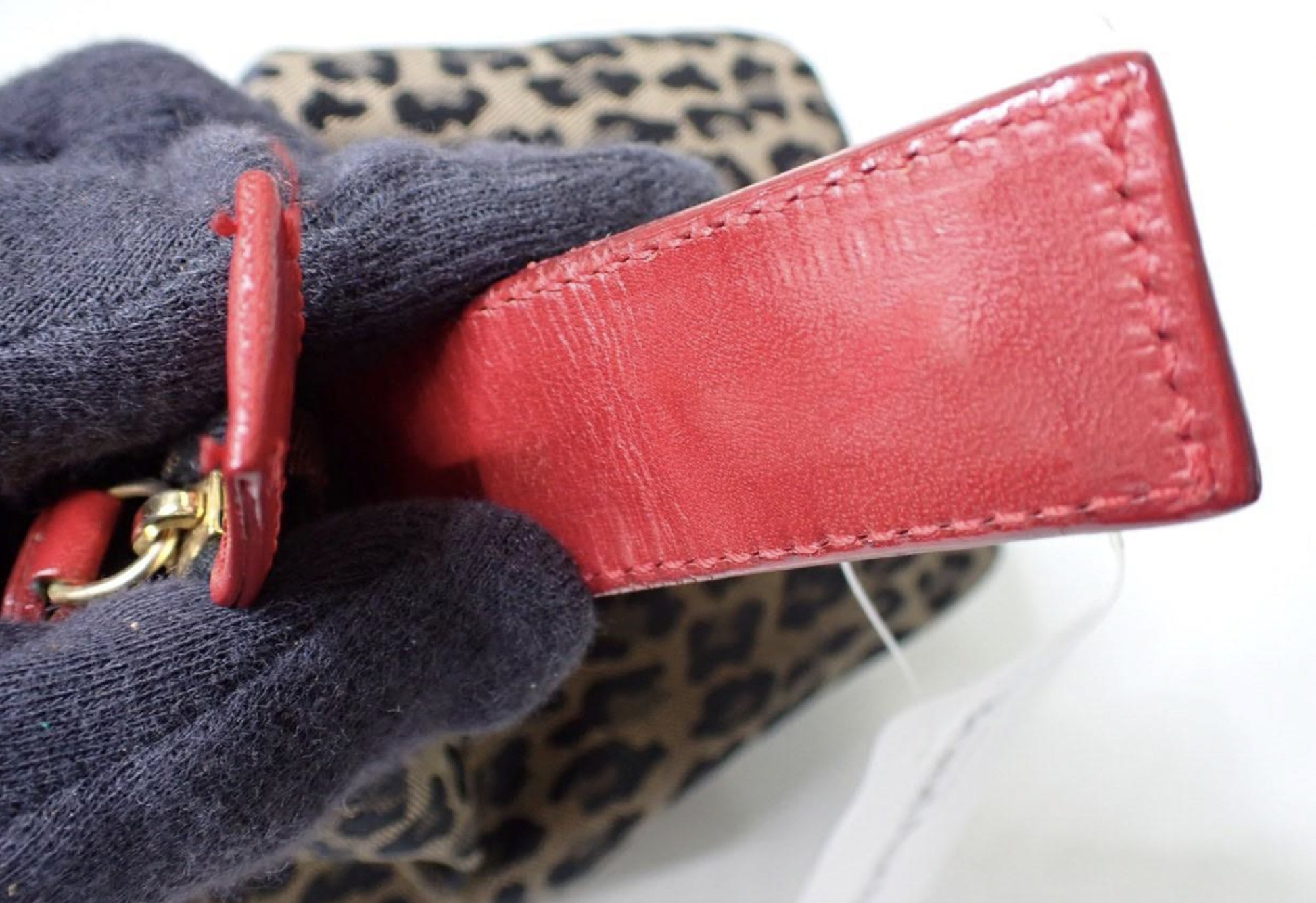 FENDI Leopard Print Pouch