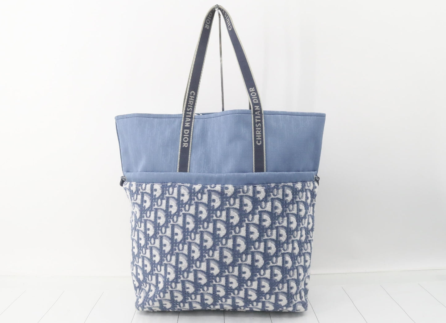 Dior Pile Tote Bag Blue Tote Bag