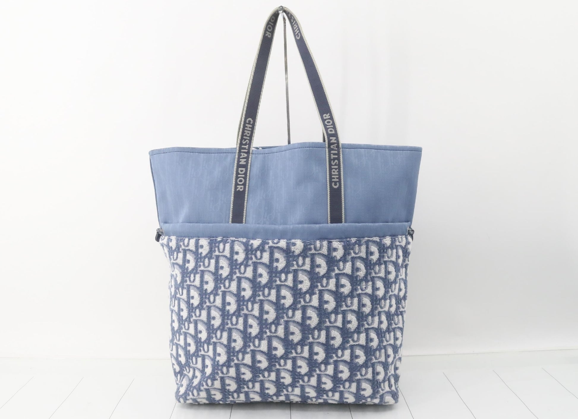 Dior Pile Tote Bag Blue Tote Bag
