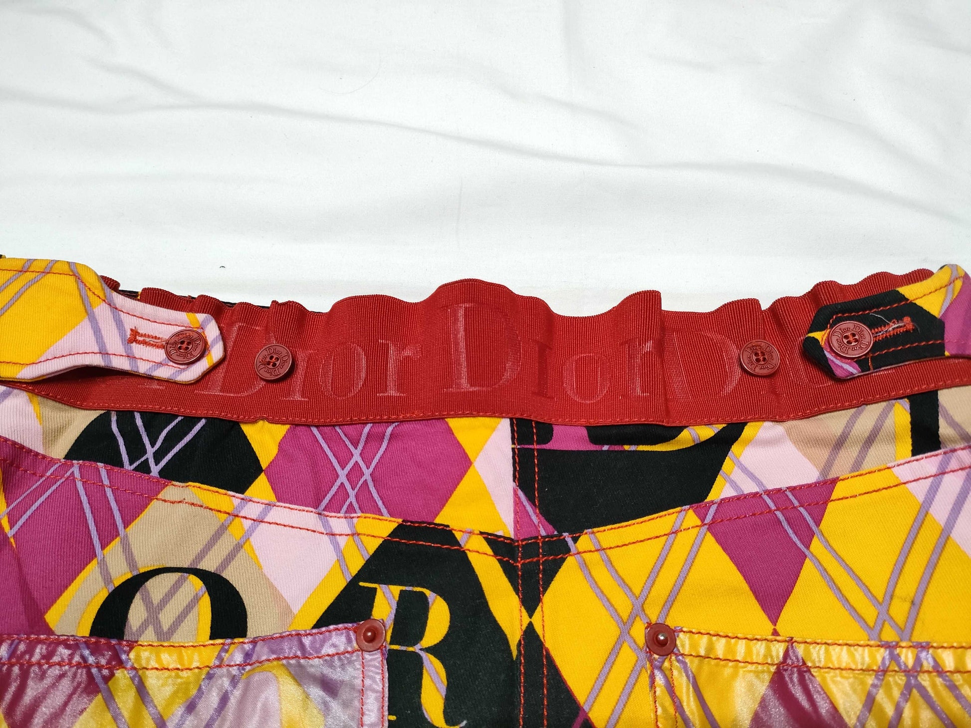 Dior Galliano-era mini skirt gimmick skirt