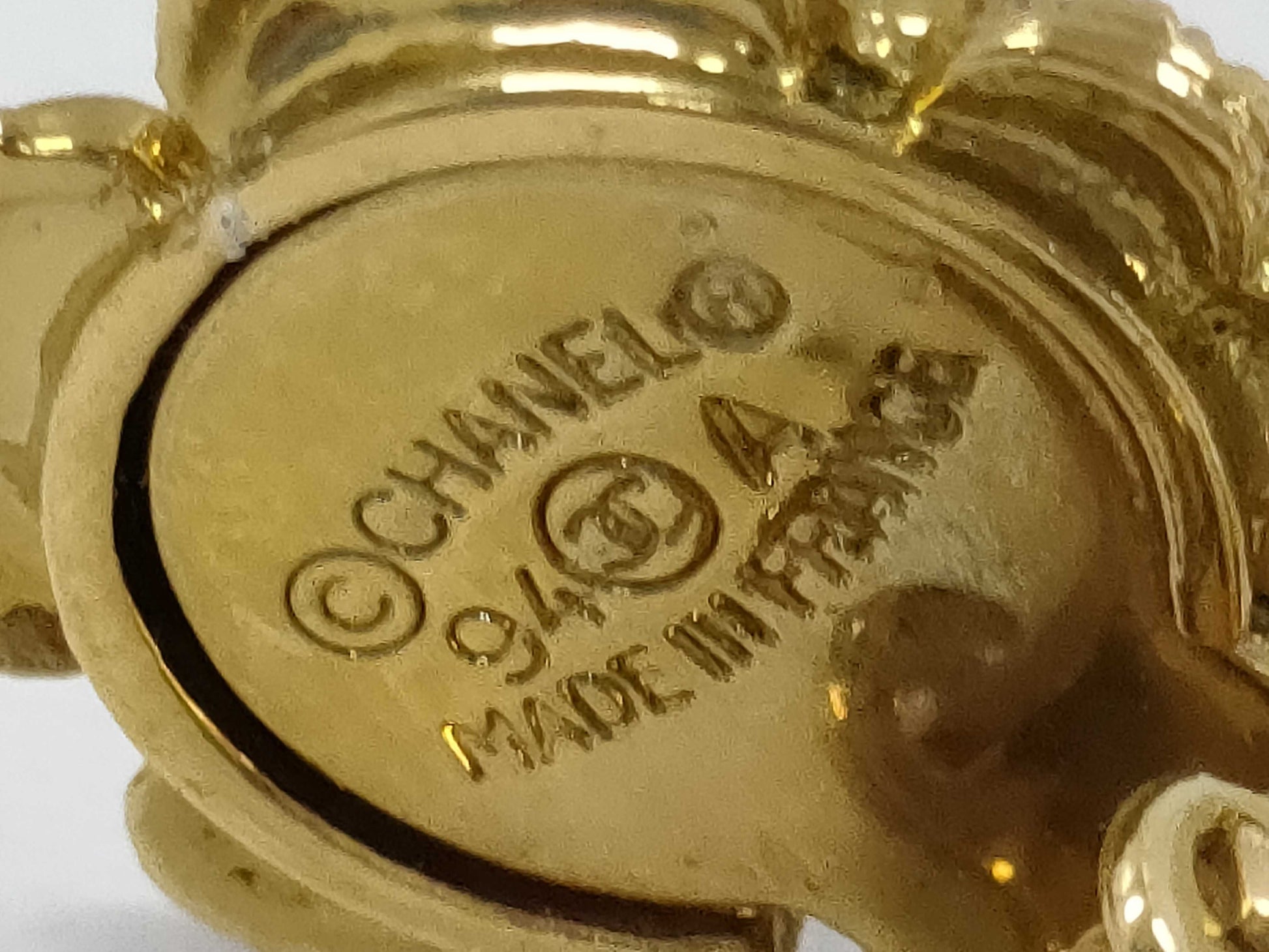 CHANEL 94A Chanel Earrings Pearl Camellia Earrings