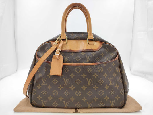 LOUIS VUITTON Monogram M47270 Deauville Handbag VI0927 with Shoulder Strap