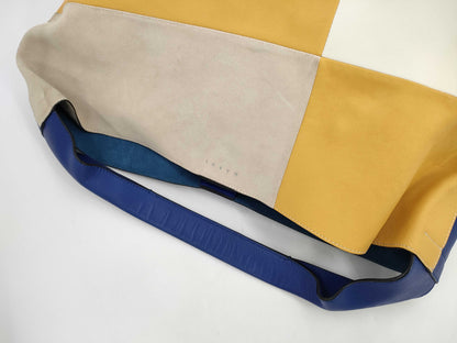 MARNI Patchwork Suede/Leather Shoulder Bag Tote Bag