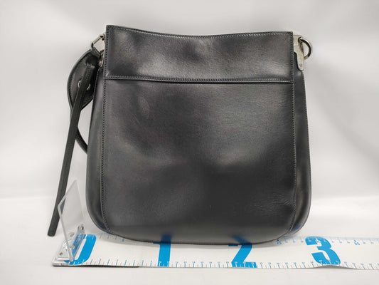 PRADA Prada Margit Shoulder Bag, Black Leather