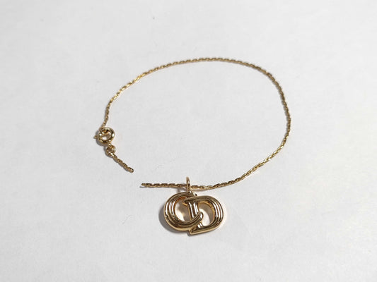 Dior Gold Plated CD Logo Bracelet Bracelet Bangle