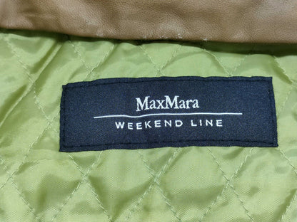 MaxMara Eco Leather Coat Brown Size 38 Coat