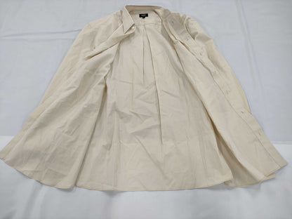 FENDI Embroidered Shirt, Ivory, Size 41, Men's Shirt