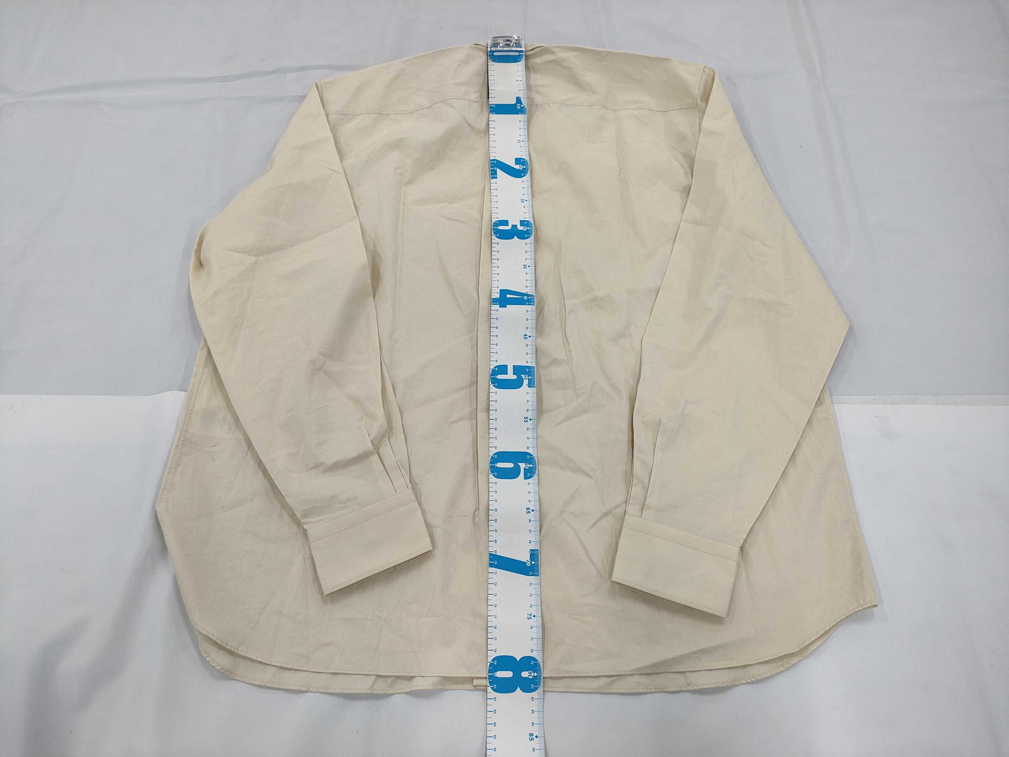 FENDI Embroidered Shirt, Ivory, Size 41, Men's Shirt