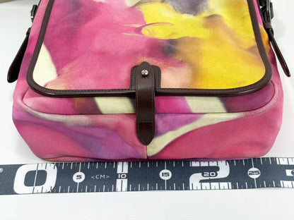 CHANEL Embroidered Suede Messenger Bag, Rare, Flower Power Multicolor, W28 x H26 x D8.5cm, Approx. 20s, [Gift Card and Sticker Included], Vintage S-shaped Hardware, Shoulder Bag, 2099012