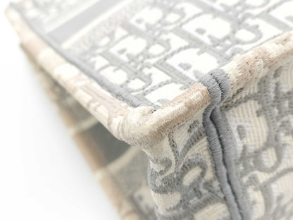 Christian Dior Dior Book Tote Tote Bag Handbag Trotter 50-MA-0251 Gray